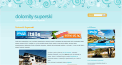 Desktop Screenshot of dolomitysuperski.cz